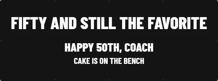 Cake Is on the Bench: Custom Vinyl Banner example, 8 x 3 ft