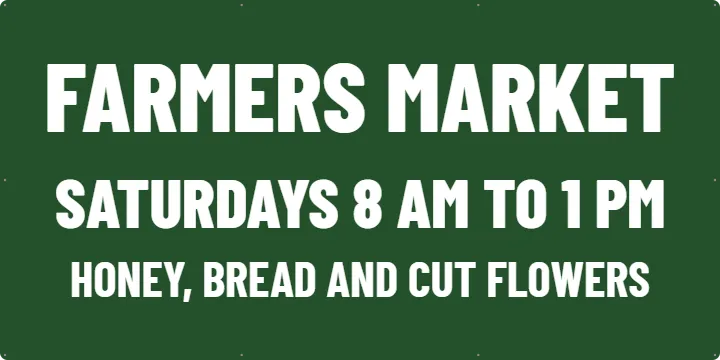 Weekly Market Stand Banner: Farmers Market Banner example, 6 x 3 ft