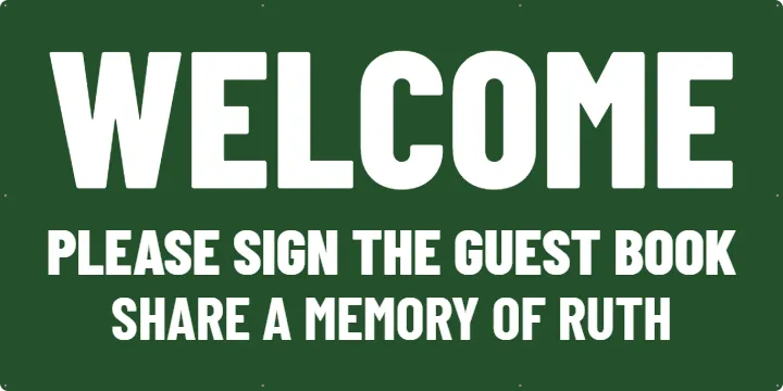Share a Memory Sign: Welcome Banner example, 6 x 3 ft