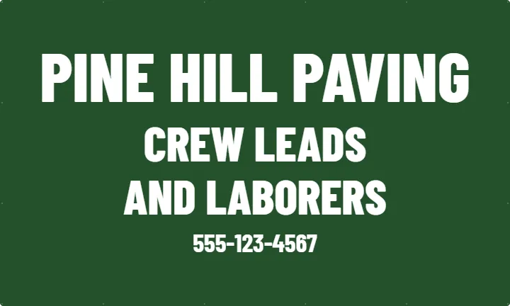 Paving Crew Fence Along the Road: Mesh Fence Banner example, 10 x 6 ft