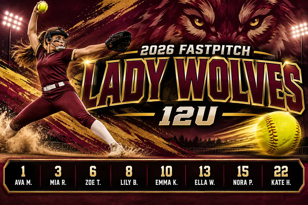 An example Premium softball team banner design we made